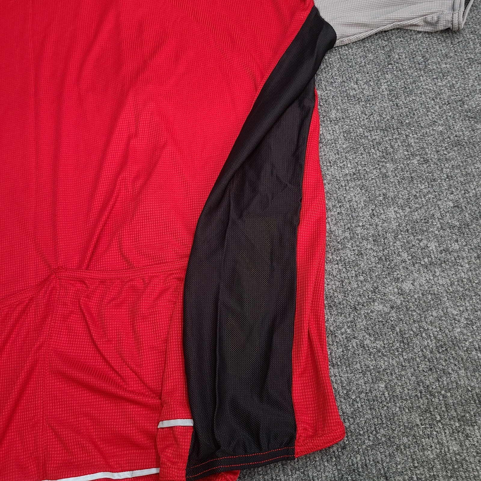 Performance Shirt Mens Large 2XL XXL Red Gray Zip SS Ultra Cycling Jersey New