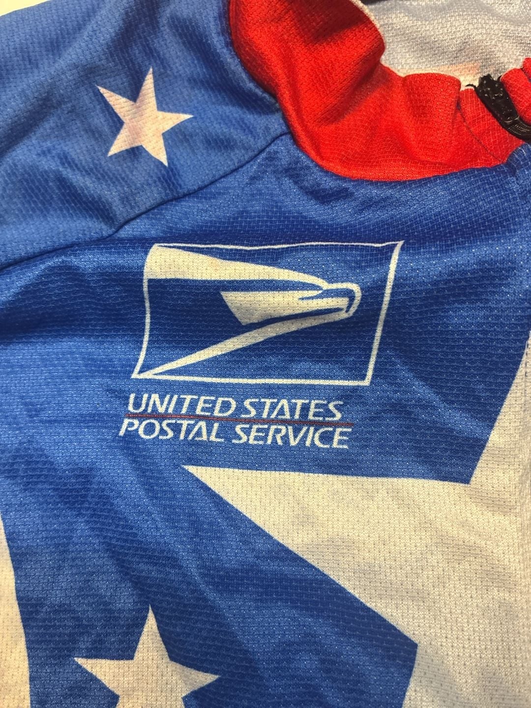 Vintage DeFeet USPS Stars and Stripes USA Cycling Jersey