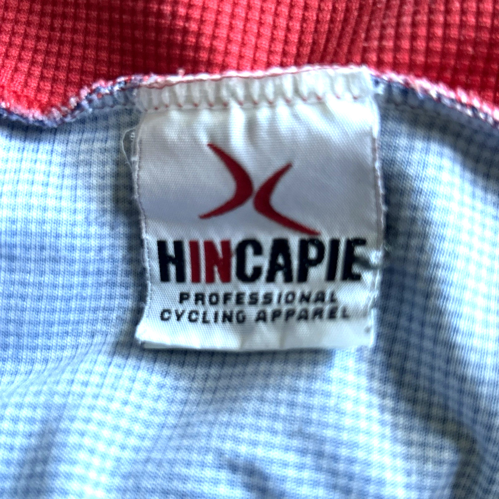 Santa Cruz Spokesman HINCAPIE Italy Made Full Zip Cycling Jersey XL Power Bar
