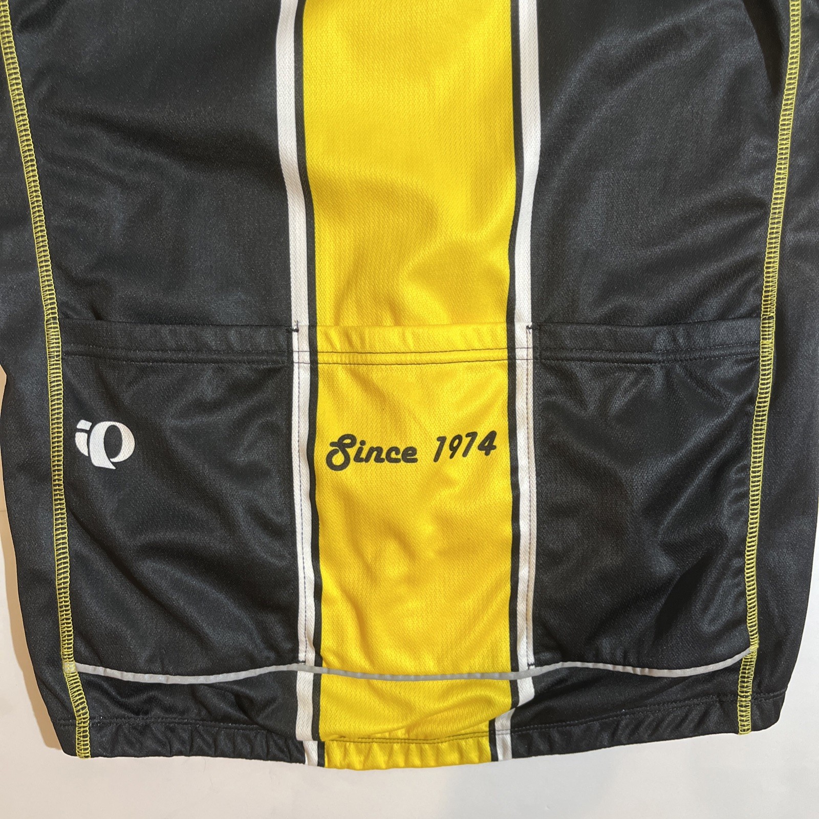 Pearl Izumi Freewheel Bike Custom Jersey Men’s XXL Black Yellow Cycling