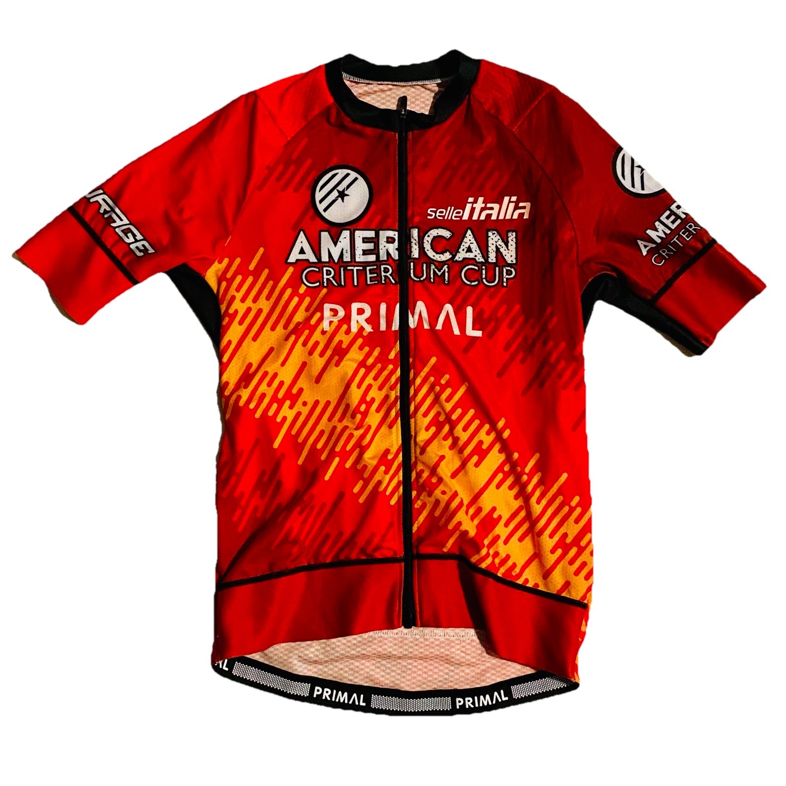 Women’s 2024 Primal ACC Leaders Aero SS Cycling Race Jersey, Red, Size Small