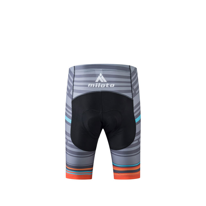 Men’s Orange Cycling Jersey and Spandex (Bib) Shorts Bicycle Clothing Kit S-5XL