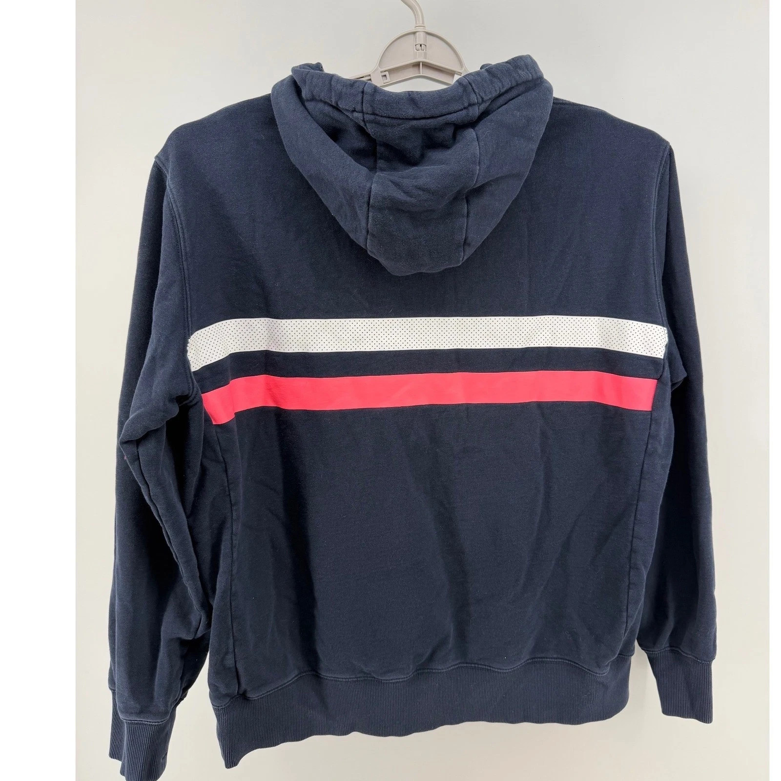 USED NAVY WHITE PINK RAPHA BREVET HI VIZ CYCLING HOODIE XL EXTREMELY RARE 👌🏽