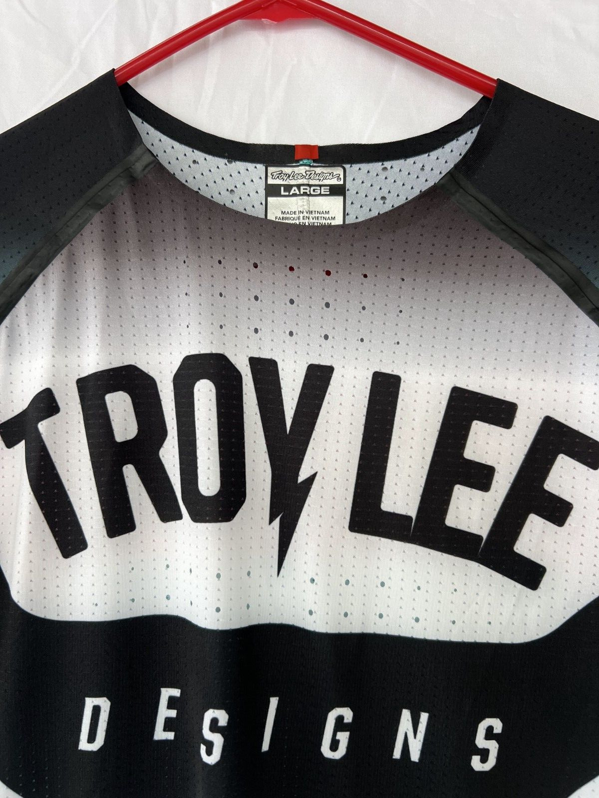 Troy Lee Designs TLD Mens Se Ultra Bike Jersey Acid Black/Cyan Large CLOSEOUT