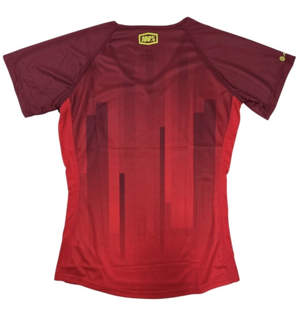 100% Women’s Airmatic Mountain Bike Jersey Size Large Red MTB Cycling