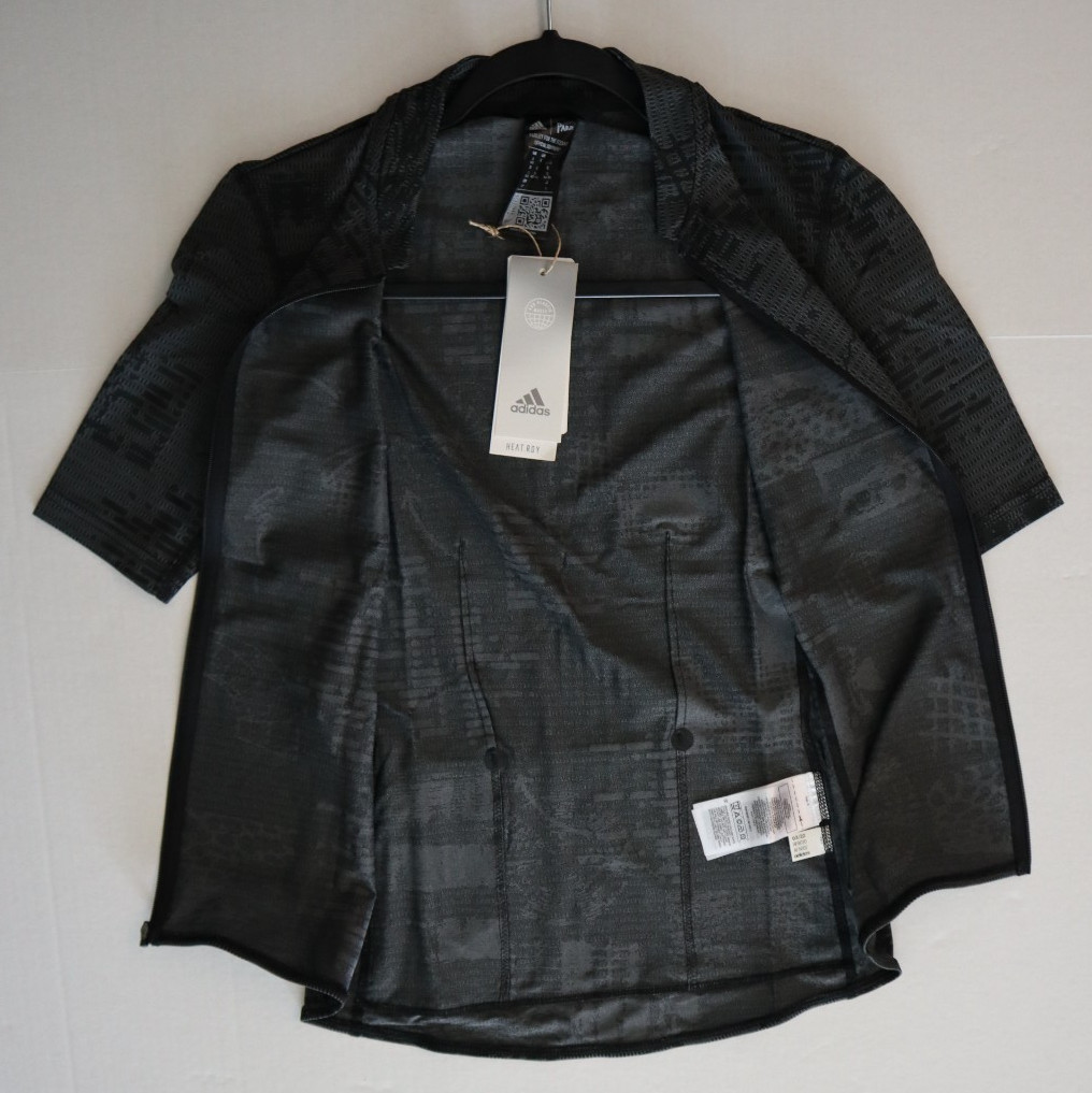 Adidas HF9020 Women Sz S Black Parley Full Zip Short Sleeve Cycling Jersey $170