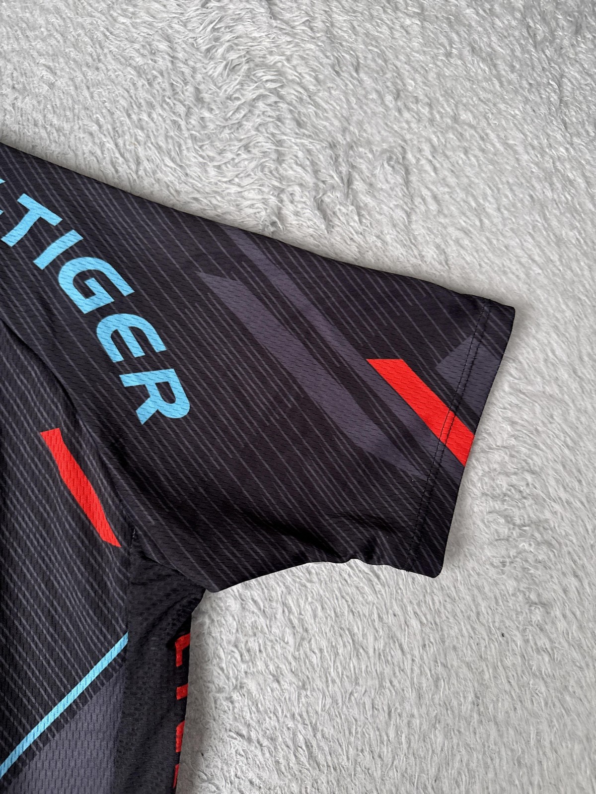 X-Tiger Cycling Jersey Mens XXL Red Black Short Sleeve Full Zip Bike Shirt Top