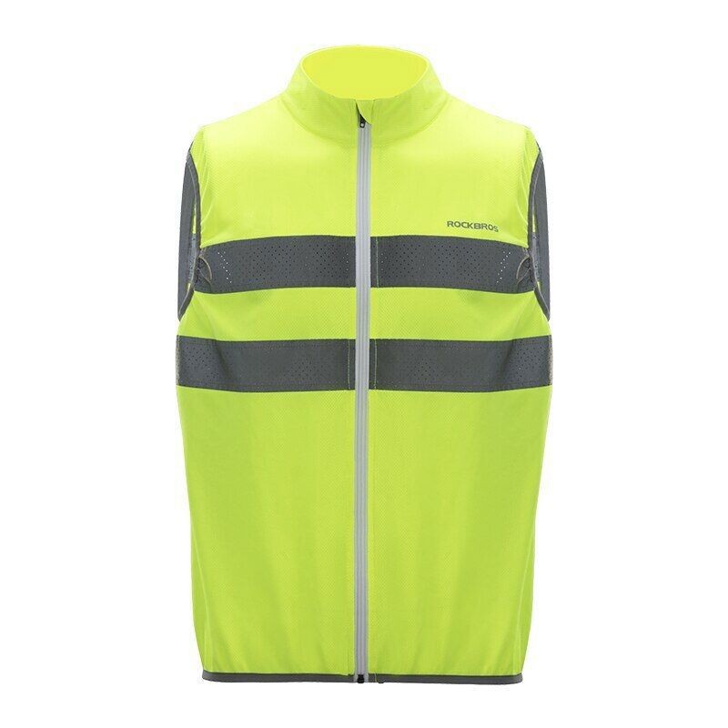 ROCKBROS Bike Cycling Mesh Sleeveless Vest Reflective Safety Motorcycle Gilet