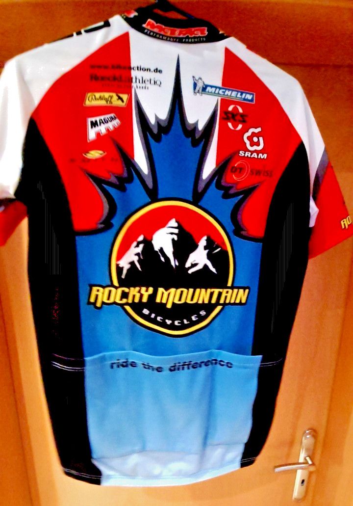 Vintage Road Bike Jersey – Cycling Jersey ROCKY MOUNTAIN – Size M / 4 – MICHELIN-MAGURA-ROHLOF