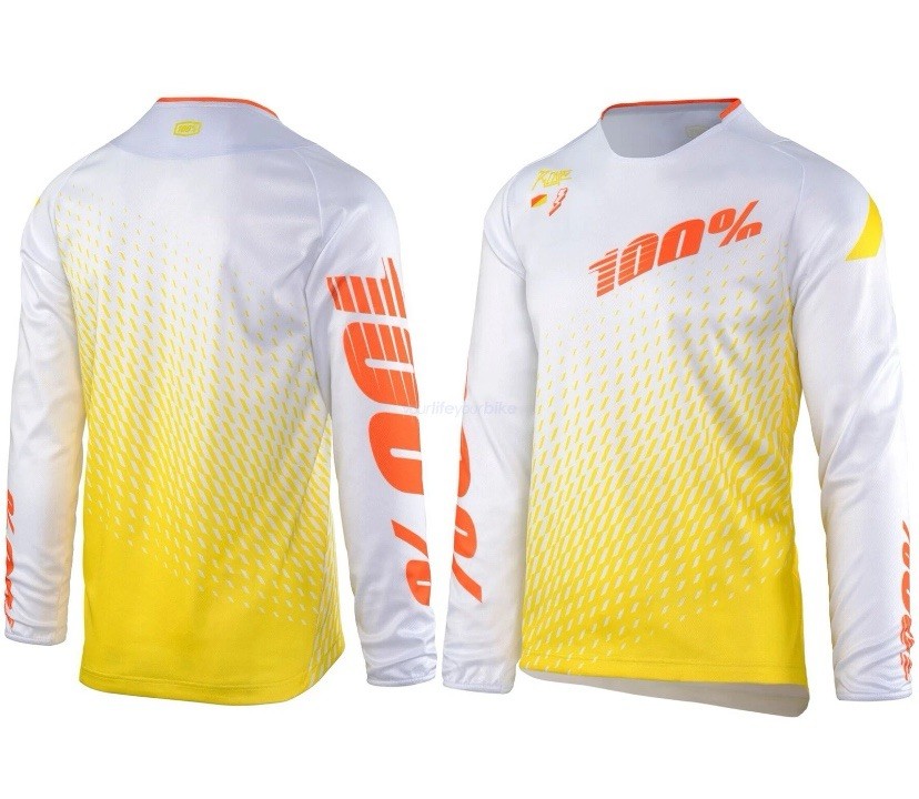 100% R-CORE SUPRA DH Long Sleeve JERSEY Shirt MOUNTAIN BIKE Mens Size Medium NEW