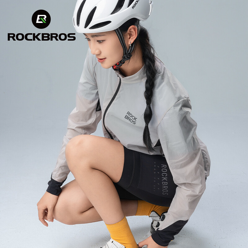 ROCKBROS Cycling WindCoat Jacket Jersey LongSleeves Breathable Windproof Unisex