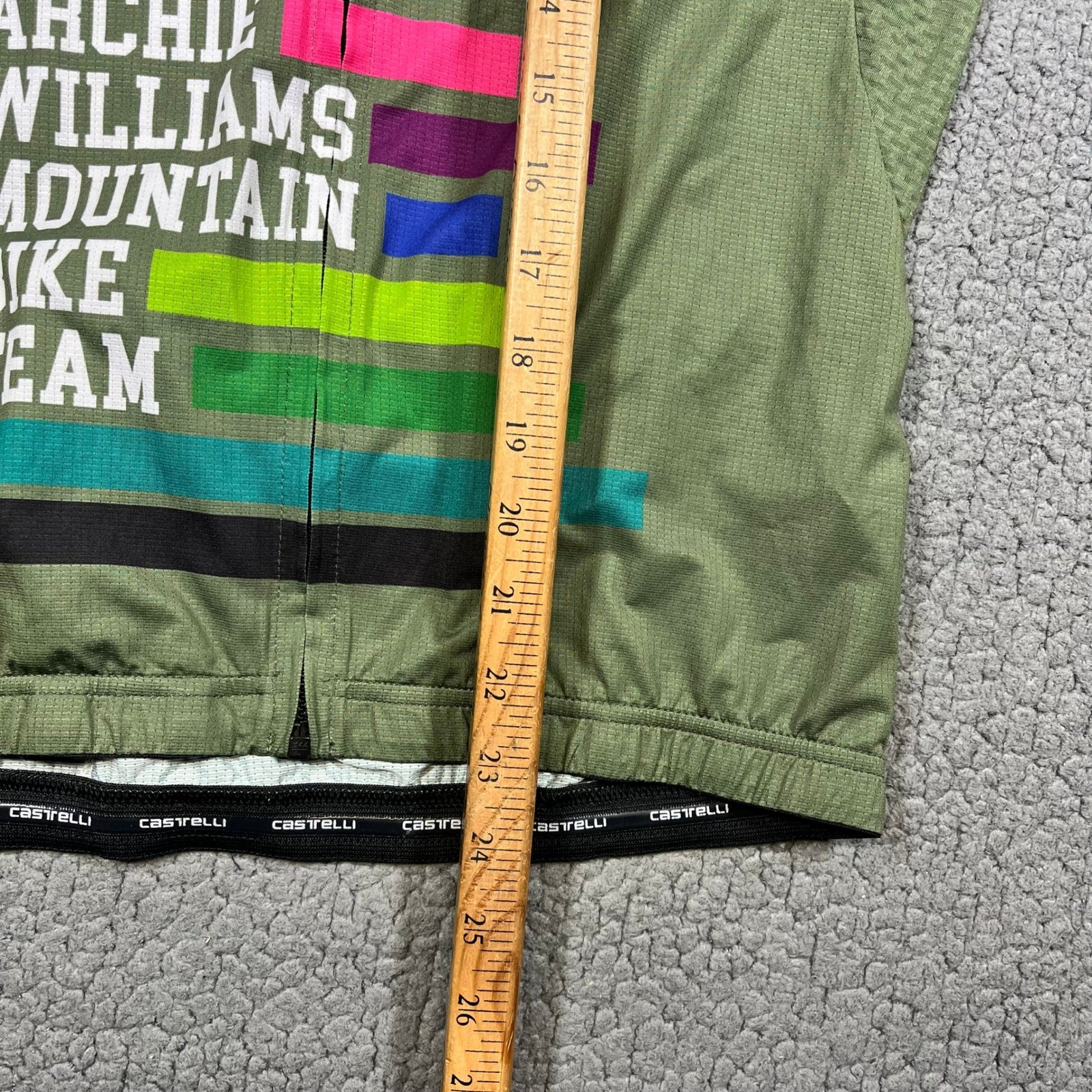 Castelli Archie Williams Mountain Bike Team Jersey Mens Medium Green MTB Cycling