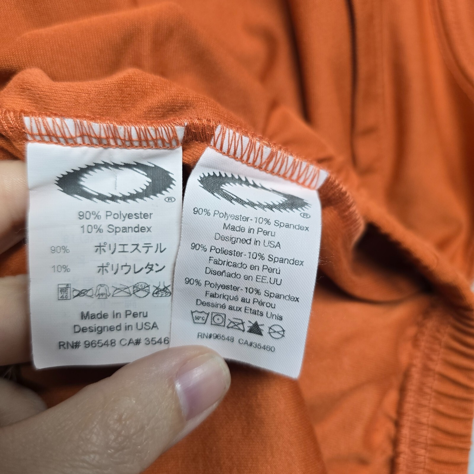 Oakley Software Mad Science Lab Mens Large Orange Cycling Jersey Shirt 1/2 Zip