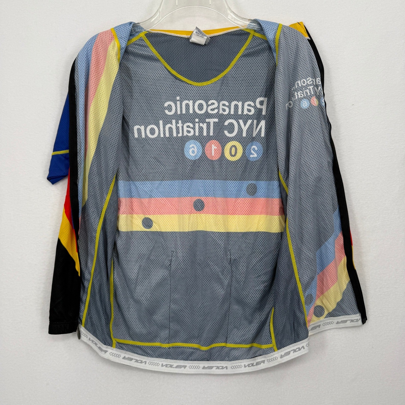 Voler Cycling Jersey Mens Large Black Panasonic NYC Triathlon 2016 Race