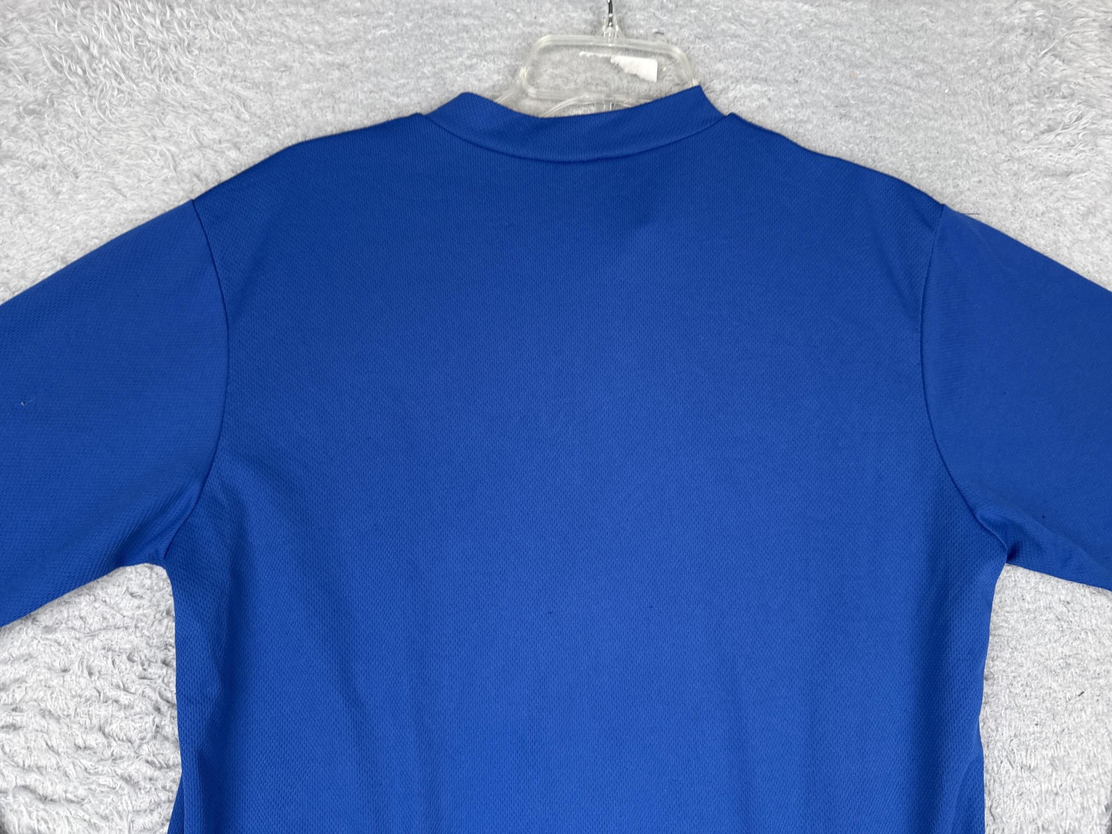 BDI Shirt Mens XL Blue Long Sleeve Cycling 1/2 Zip Jersey Pockets Mock Neck