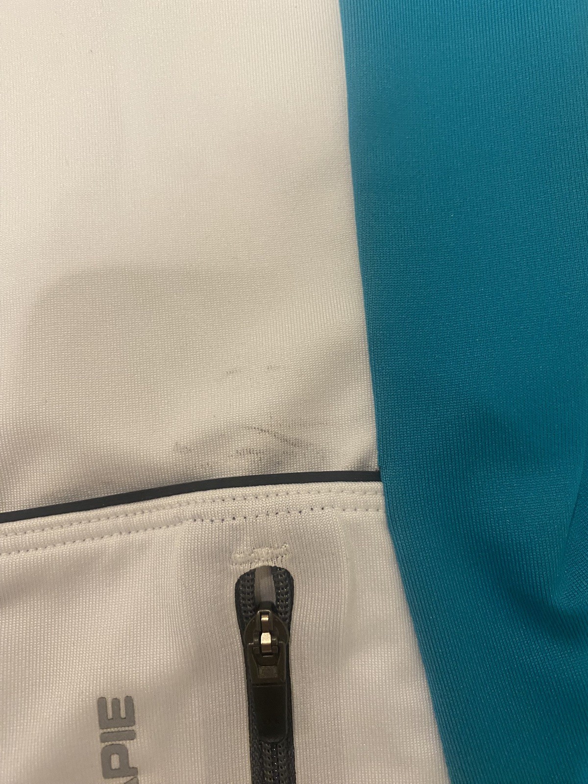 Hincapie Women’s George Signature Jersey Cycling Top Size Large White & Teal