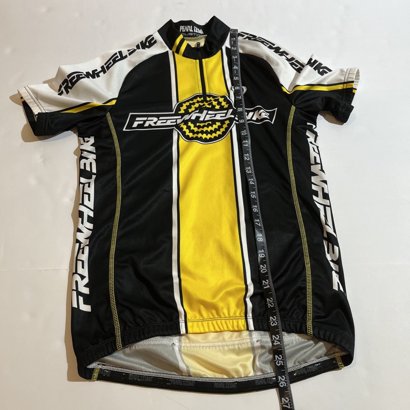 Pearl Izumi Freewheel Bike Custom Jersey Men’s XXL Black Yellow Cycling