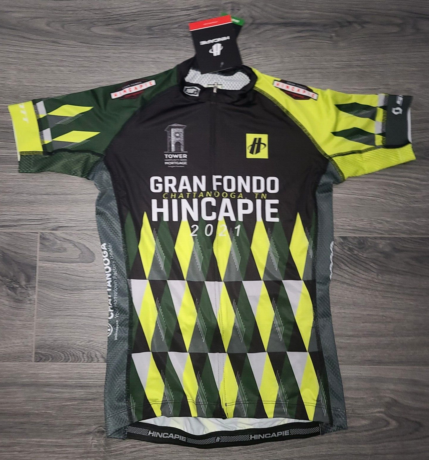 NWT Hincapie women S Cycling Full zip Racing Jersey Short sleeve Chattanooga TN