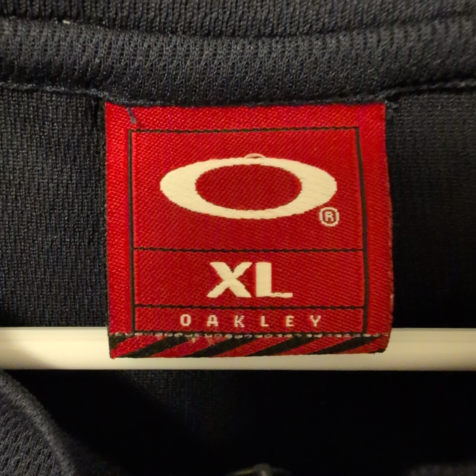 Vintage Y2K Oakley Software Two Tone Blue/Gray Cycling Shirt 1/4 Zip Sz XL Gorp