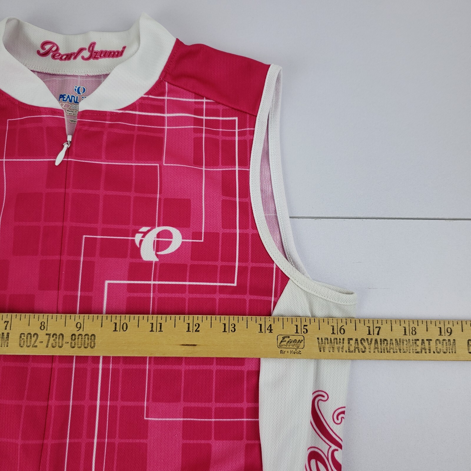 Pearl Izumi Select Cycling Jersey Women’s Medium Sleeveless 3/4 Zip Pockets