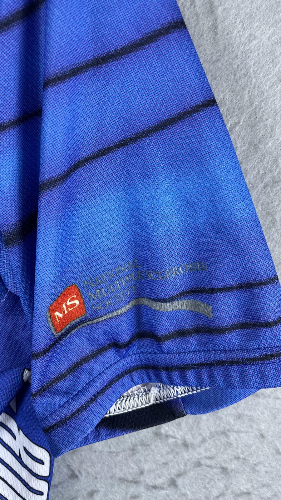 Voler MS Bike Tour Cycling Jersey Mens Medium Blue Full Zip MS 150 Road Bike