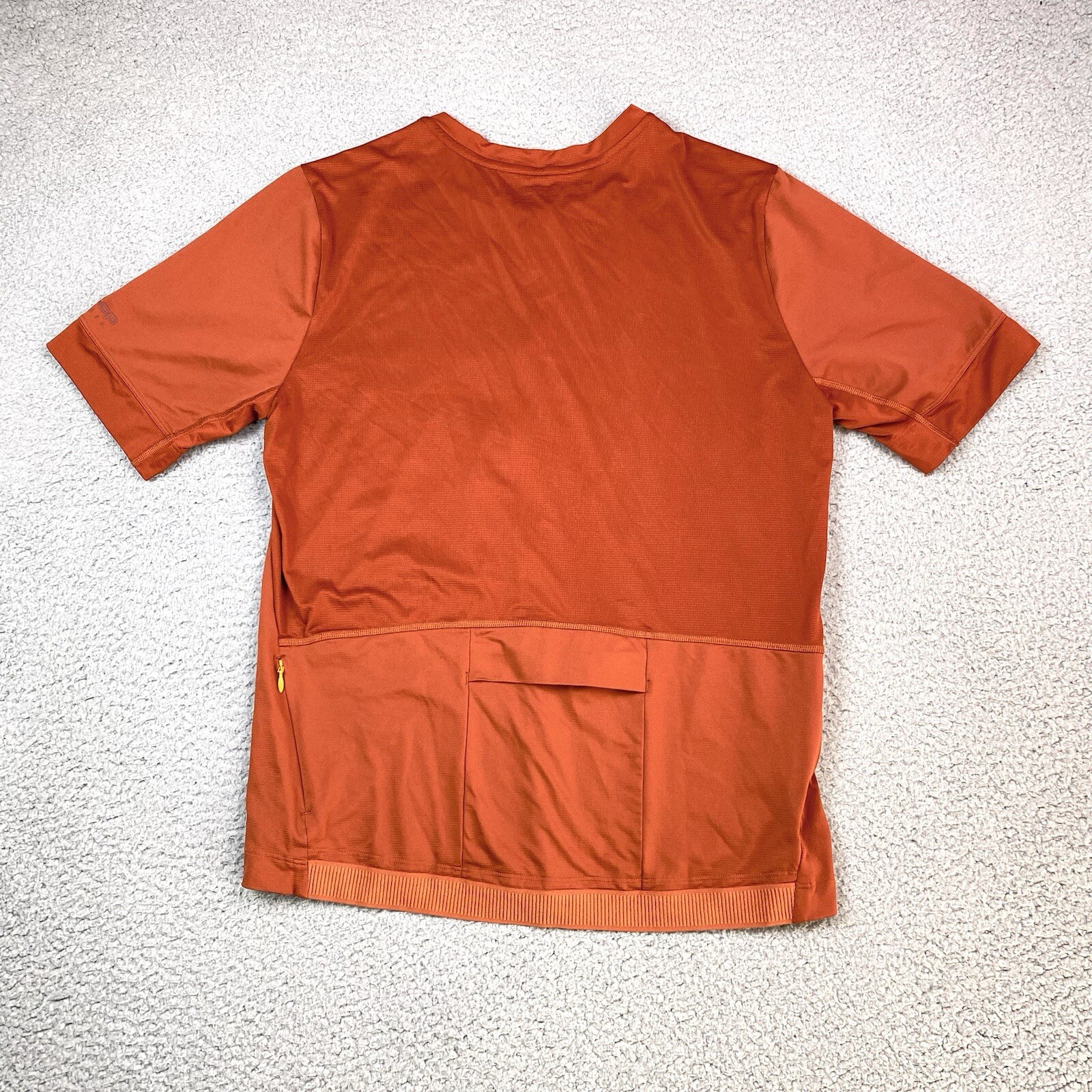 REI Co Op Orange Lightweight Cyling Short Sleeve Jersey Shirt Mens Size M Medium