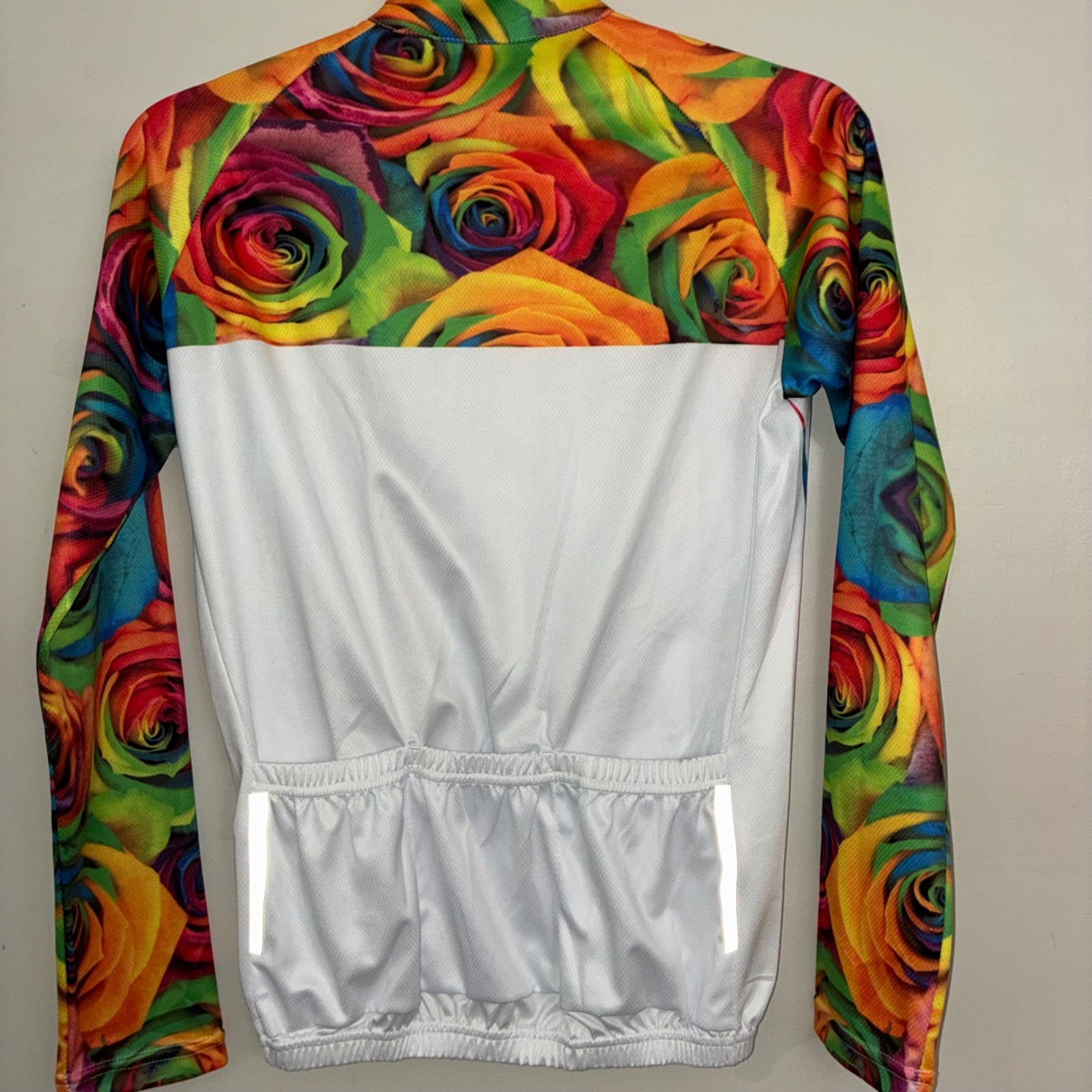Paladin Cycling Jersey Womens Bright Floral Full Zip Long Sleeve Bike Jersey