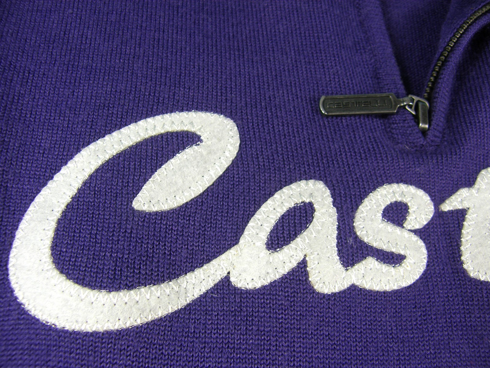 Vntg Castelli Cycling Jersey Woman’s S Wool Blend 1/4 Zip LS Very light Wear EX
