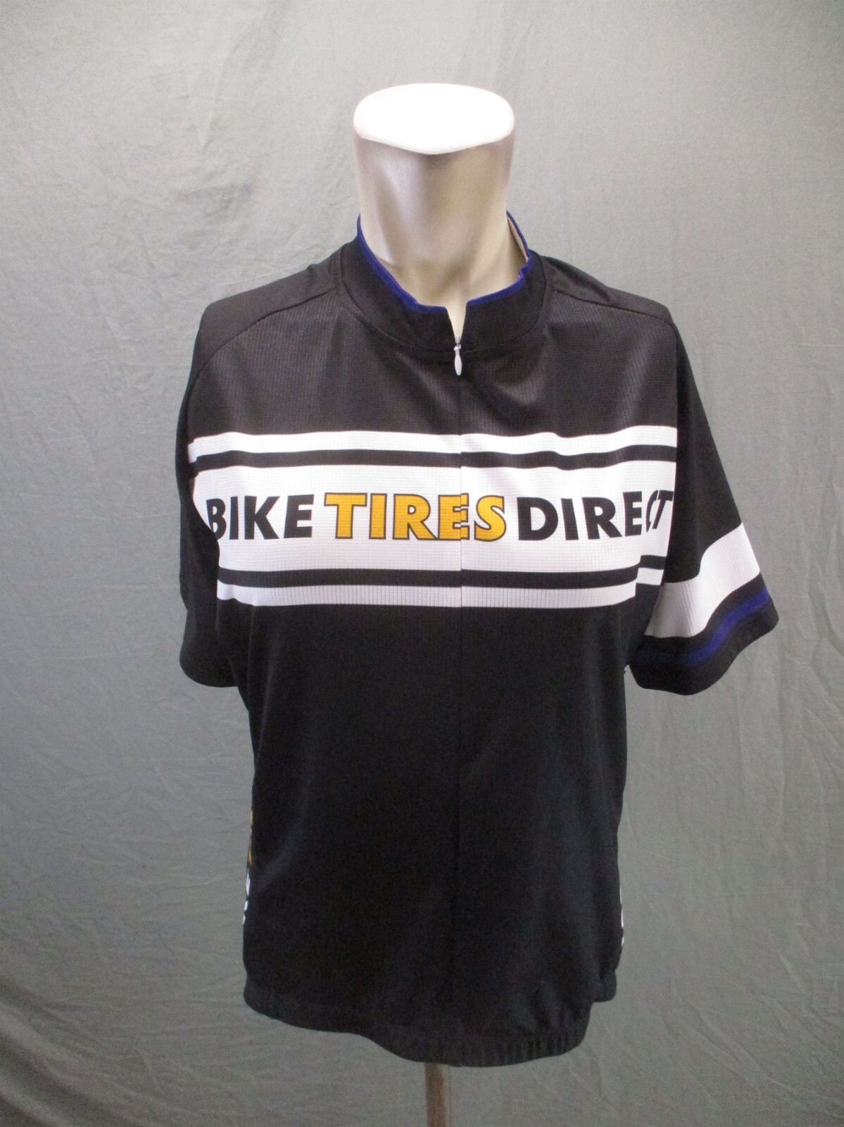 Riva Size L Men Full Zip Pocket Elastic Waist Short Sleeve Cycling Jersey 704