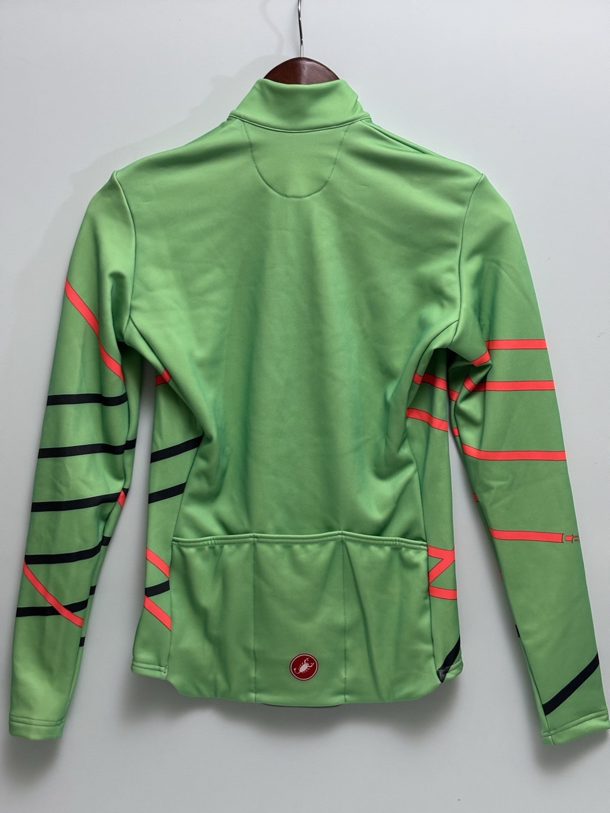 Castelli Women’s Cycling Jersey Small NWT Multicolor Green Full Zip Long Sleeve
