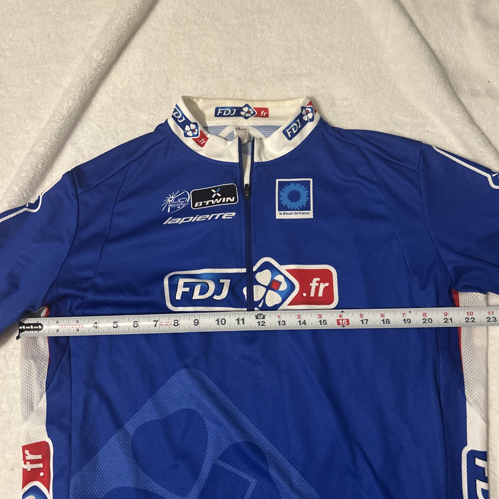 FDJ Team Cycling Jersey Cotton Bicycle Bike Shirt Xl