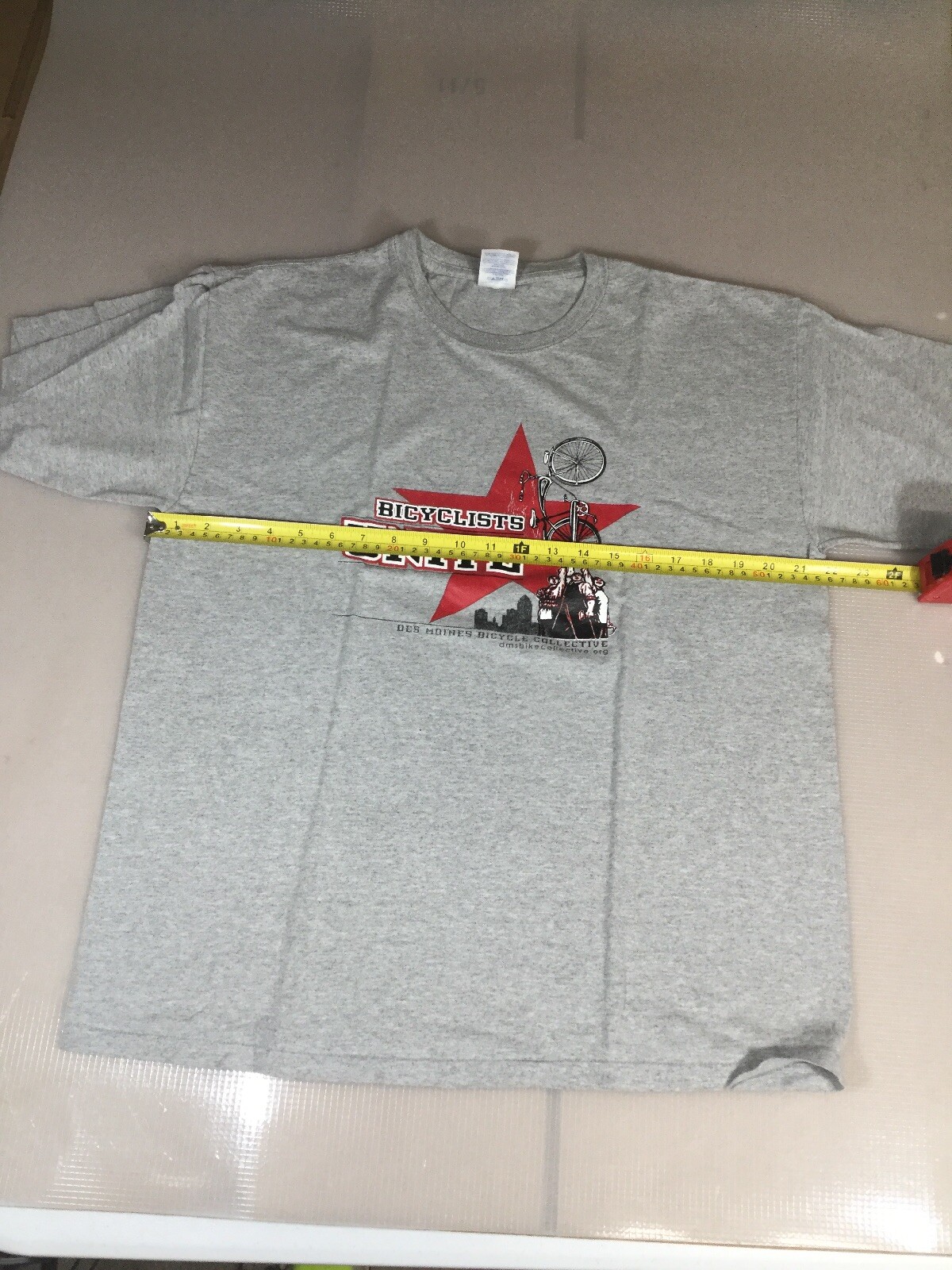 Gildan Mens Size Large L Iowa Cycling Bicycle T Shirt (6930-28)
