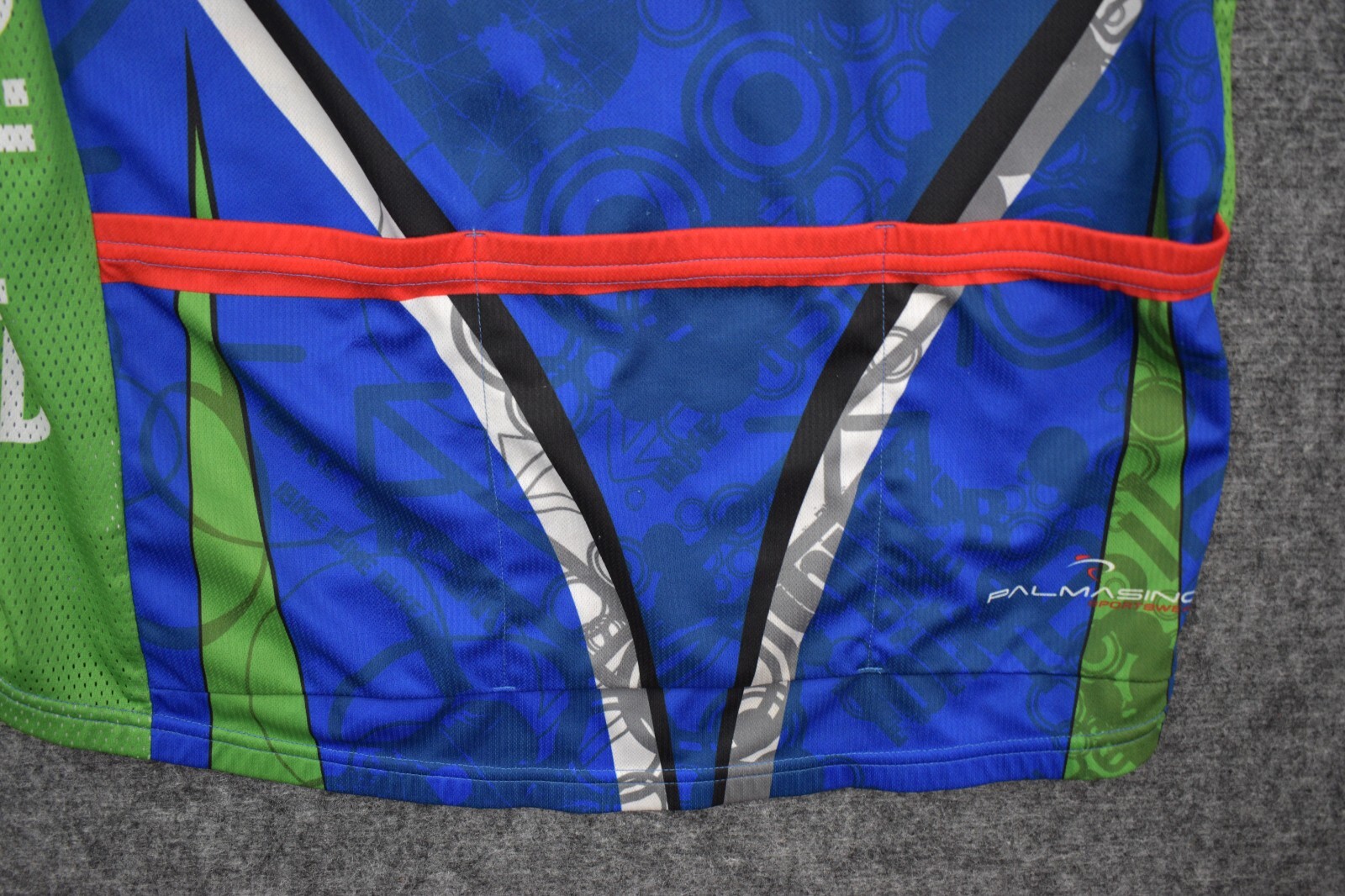 Palmasino Medium Full Zip Back Pockets Short Sleeve IBikePR Promo Logo Cycling