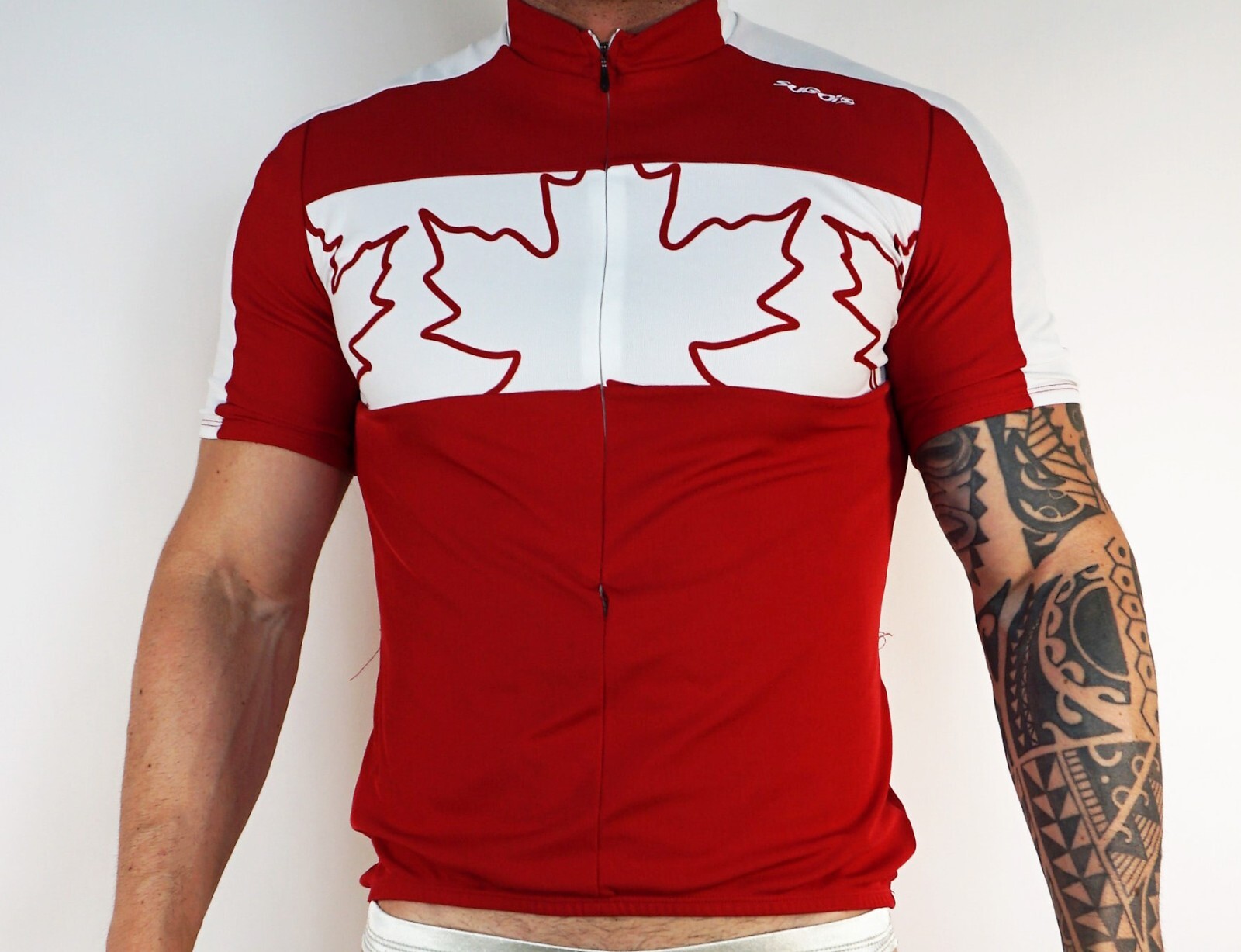 MEN’S SUGOI ZIP NECK CYCLING “CANADA” SHIRT LARGE
