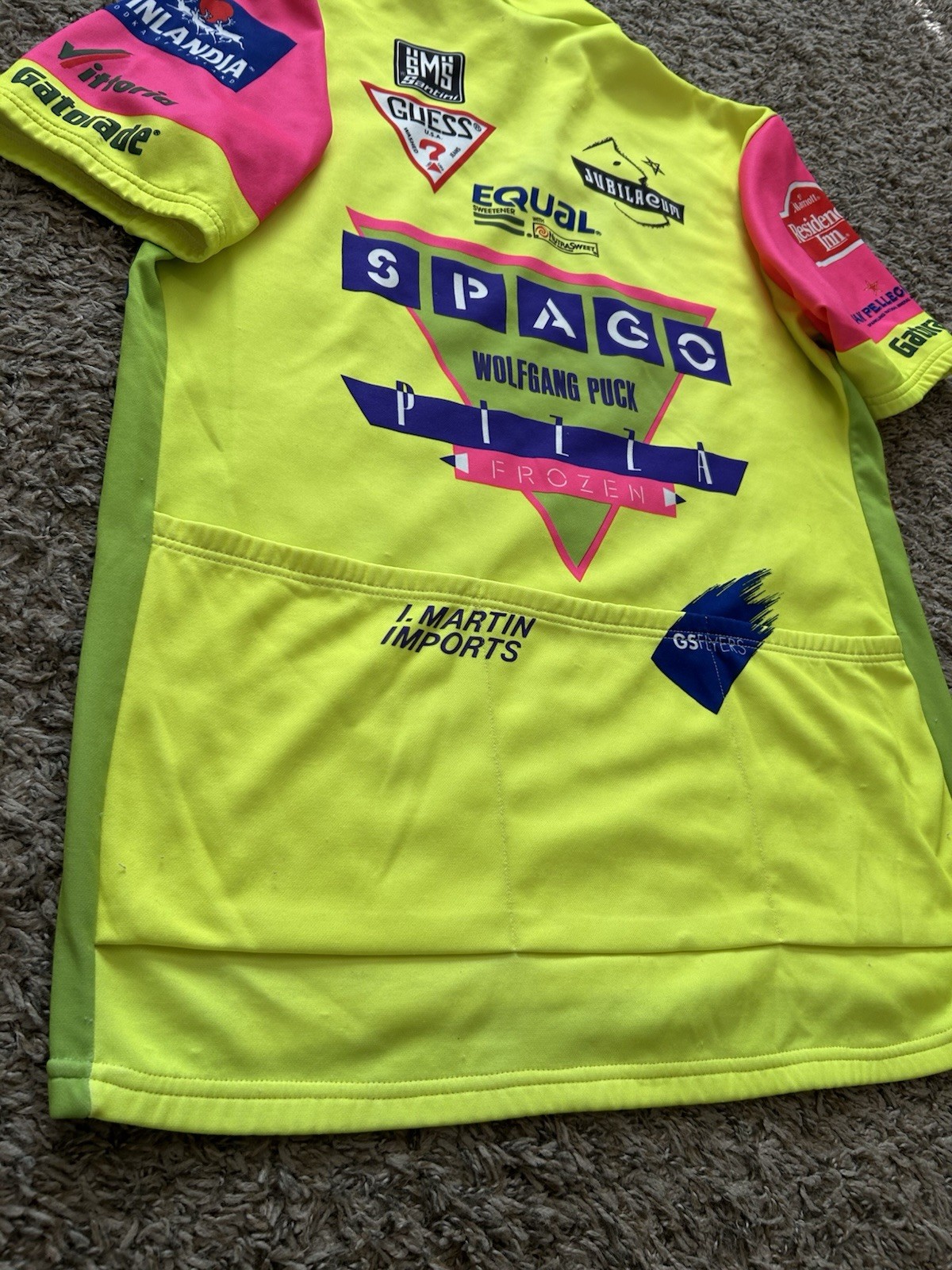 SMS Santini Guess Gatorade Cycling Jersey Spago Wolfgang 90s VTG Italy 3XL