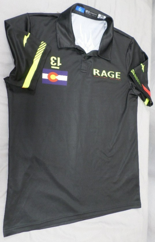 EUC CLEAN DESIGNER RAGE CYCLING PULLOVER BLACK JERSEY SHIRT SIZE MEN’S SMALL