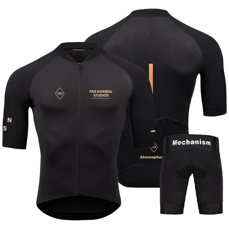 Men Summer Short Sleeve Cycling Jersey Set MTB Bicycle Wear Breathable