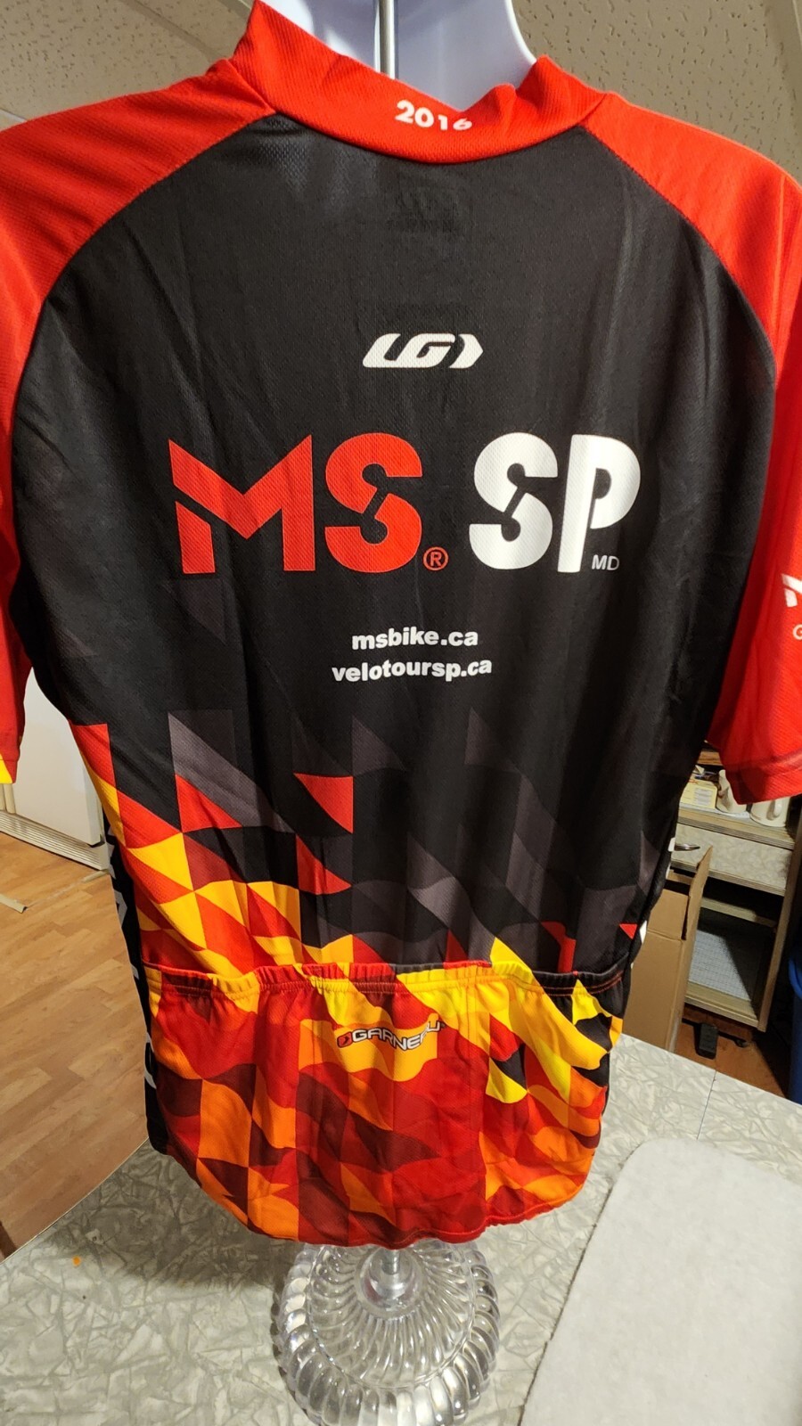 Men’s Louis Garneau XL Cycling Jersey Three Pocket MSSP Club 1000 NWT