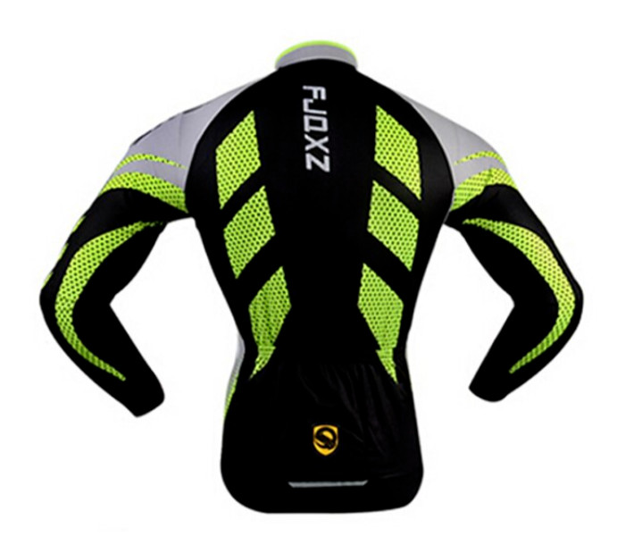 FJQXZ Men’s Long Sleeve Cycling Jersey with Tights 2XL