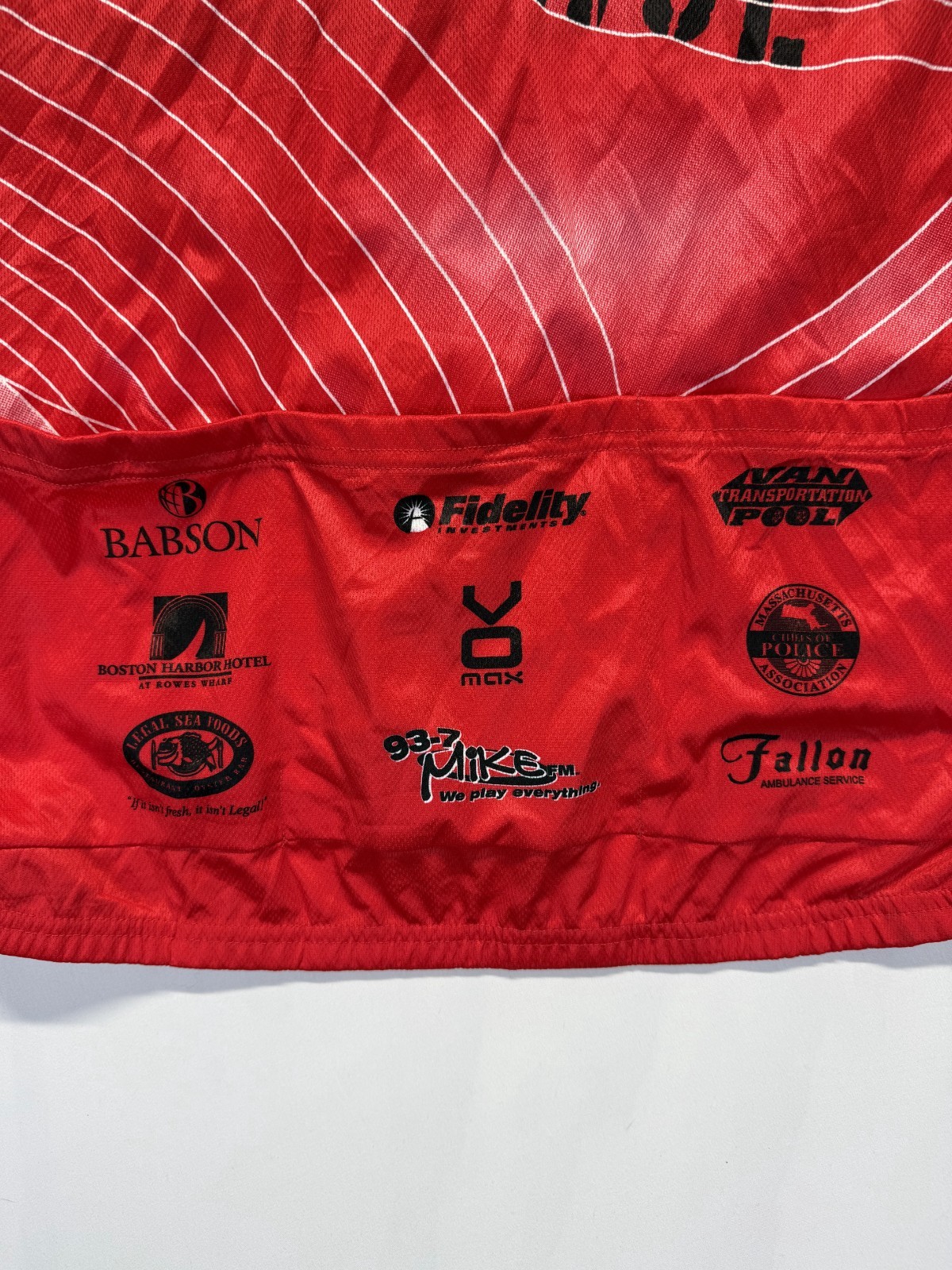 Vomax Aspire Higher Cycling Jersey Men XL Red Quarter Zip PMC 30th Ride Athletic