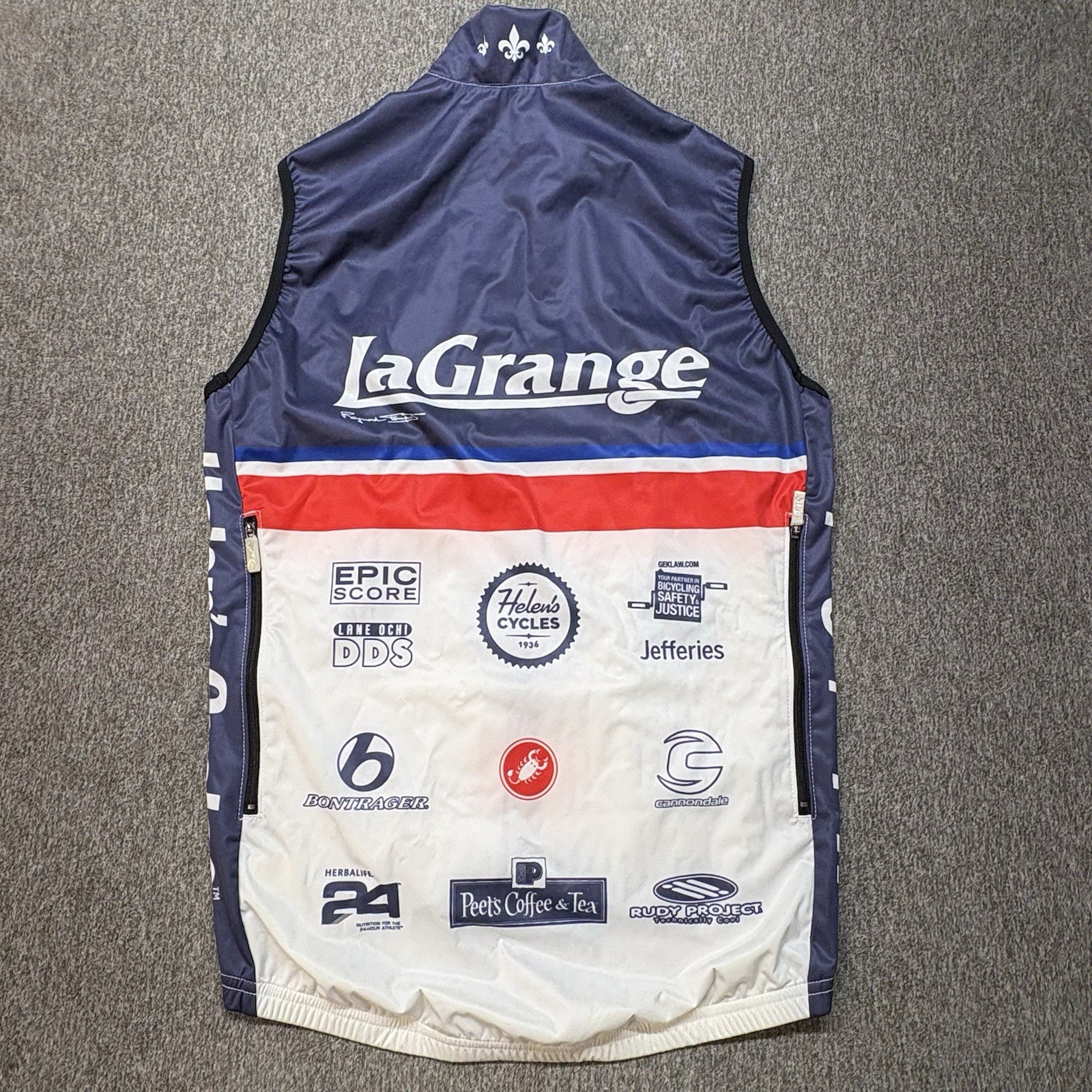 Castelli Wind Vest Full Zip Men’s Size M LaGrange Cycling MTB Lightweight Rain