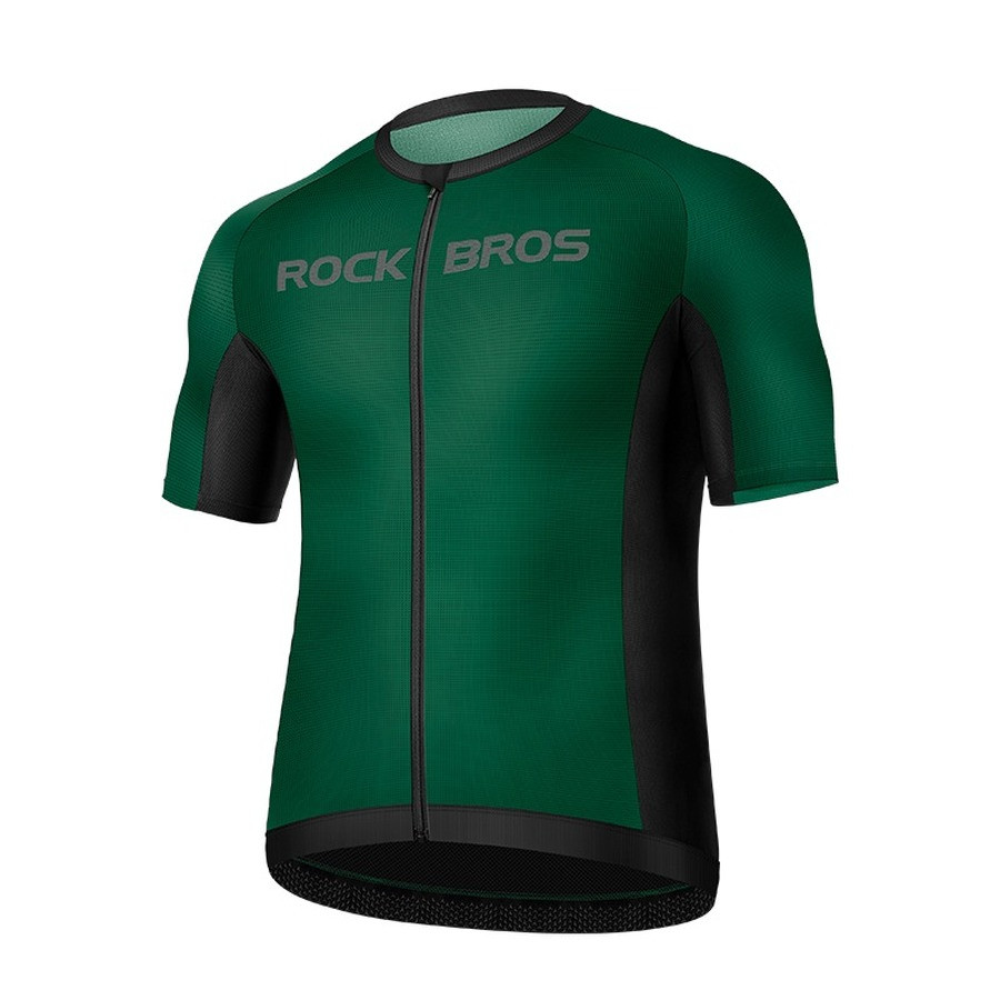 ROCKBROS Summer Cycling Jersey Men Breathable Shirt Quick Dry Bike Short Sleeves