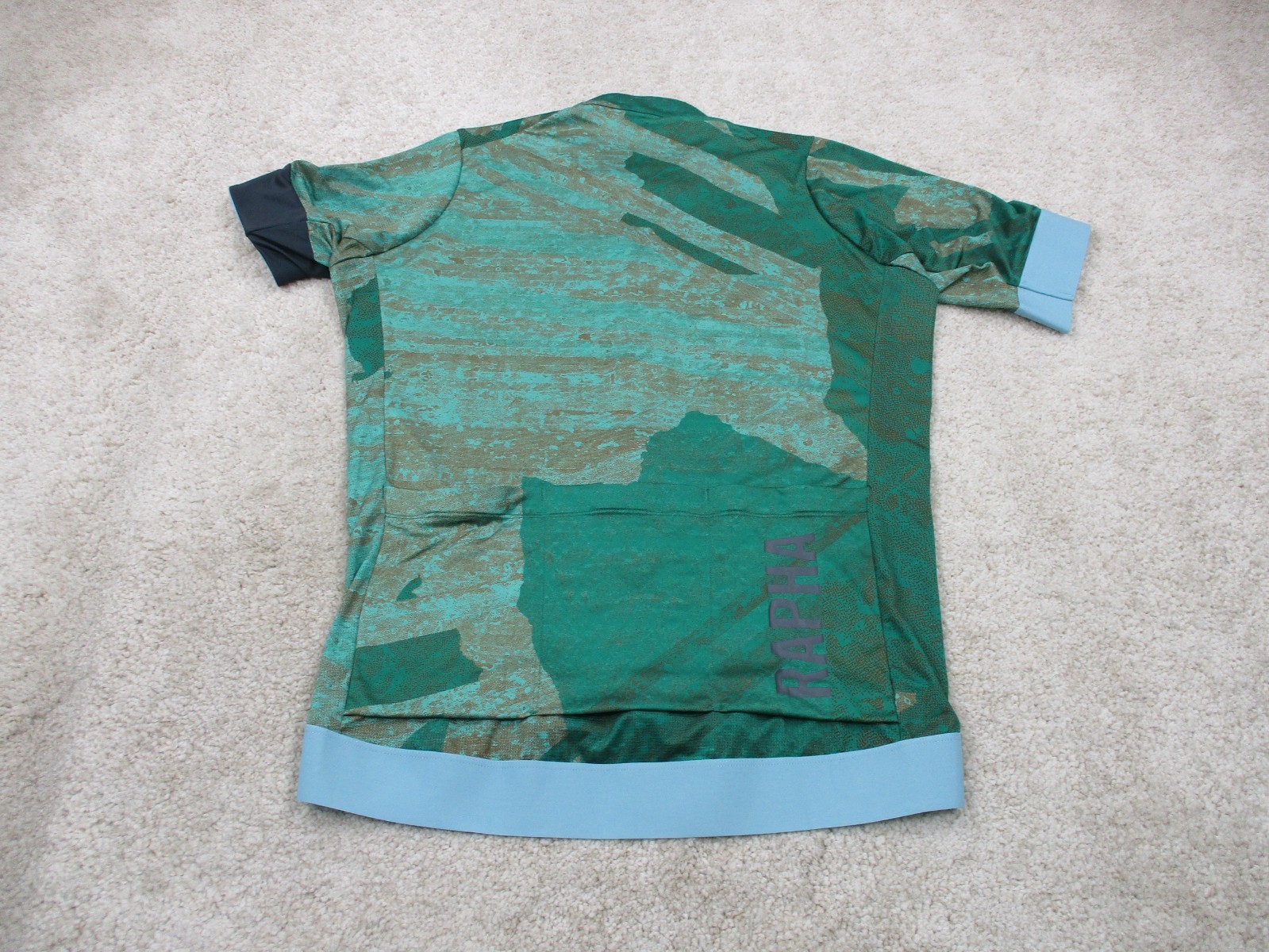 Rapha Cycling Jersey Mens Large L Green Pro Team Gravel Training Limited Edition