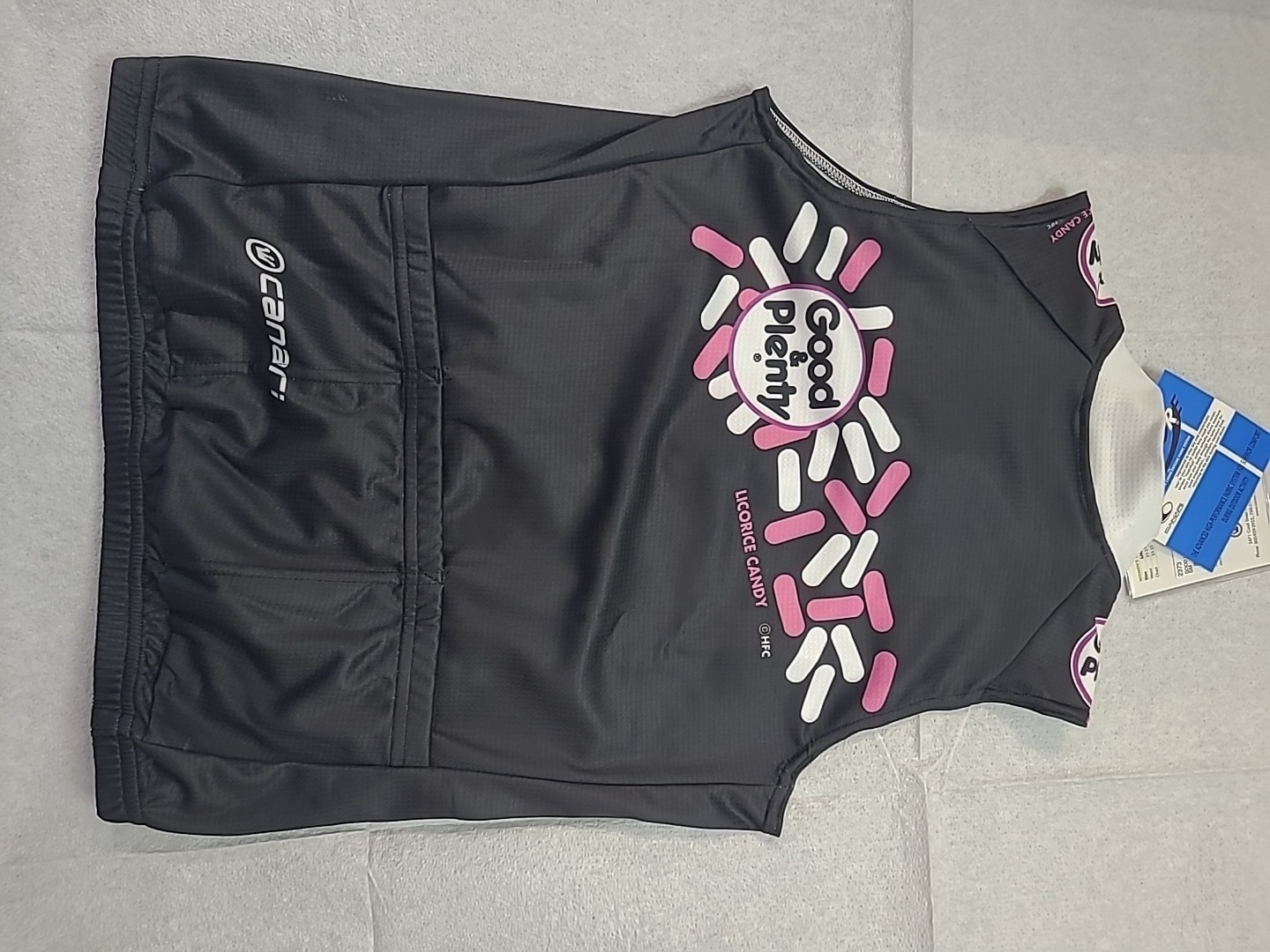 Canari 2373-GOOD N PLENTY Cycling Tank WOMEN’S-S-Black/Pink/White