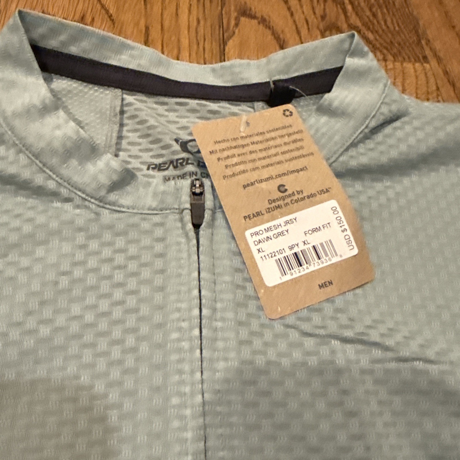 NEW! Pearl Izumi Pro Mesh Short Sleeve Road Cycling Jersey XL Dawn Grey