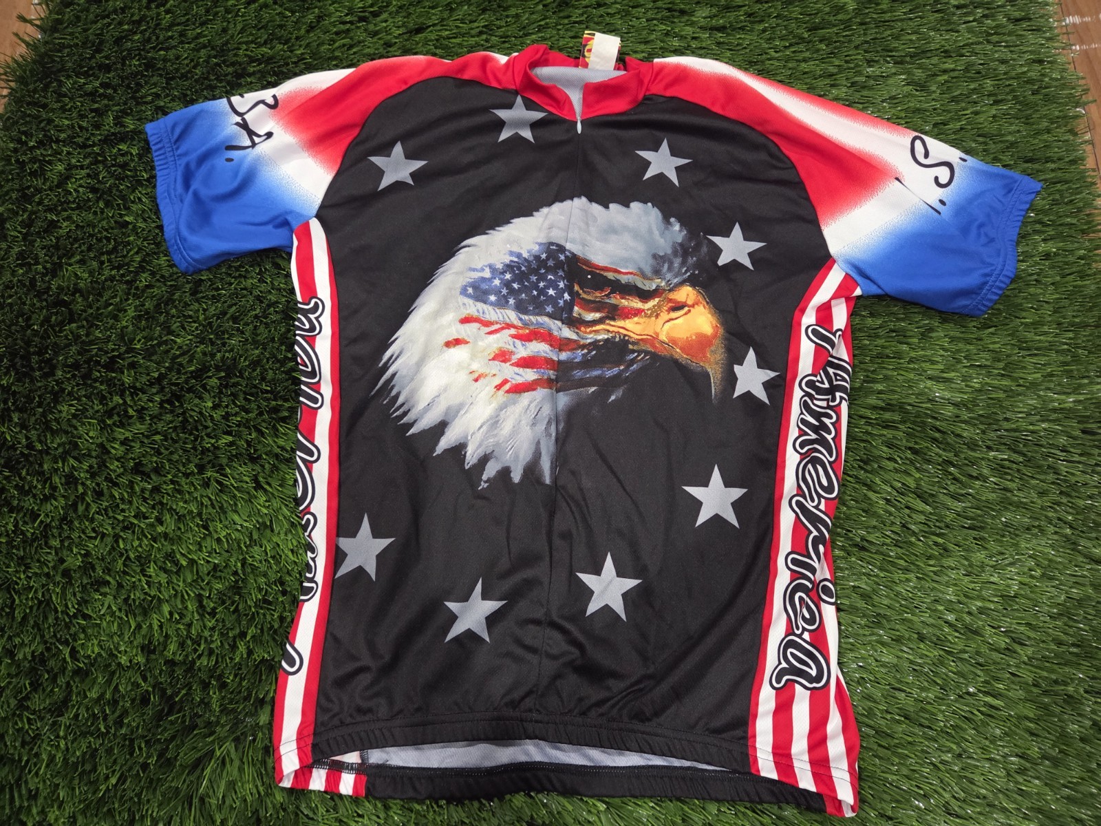 World Jerseys Men’s American Eagle Cycling Jersey Size Xl