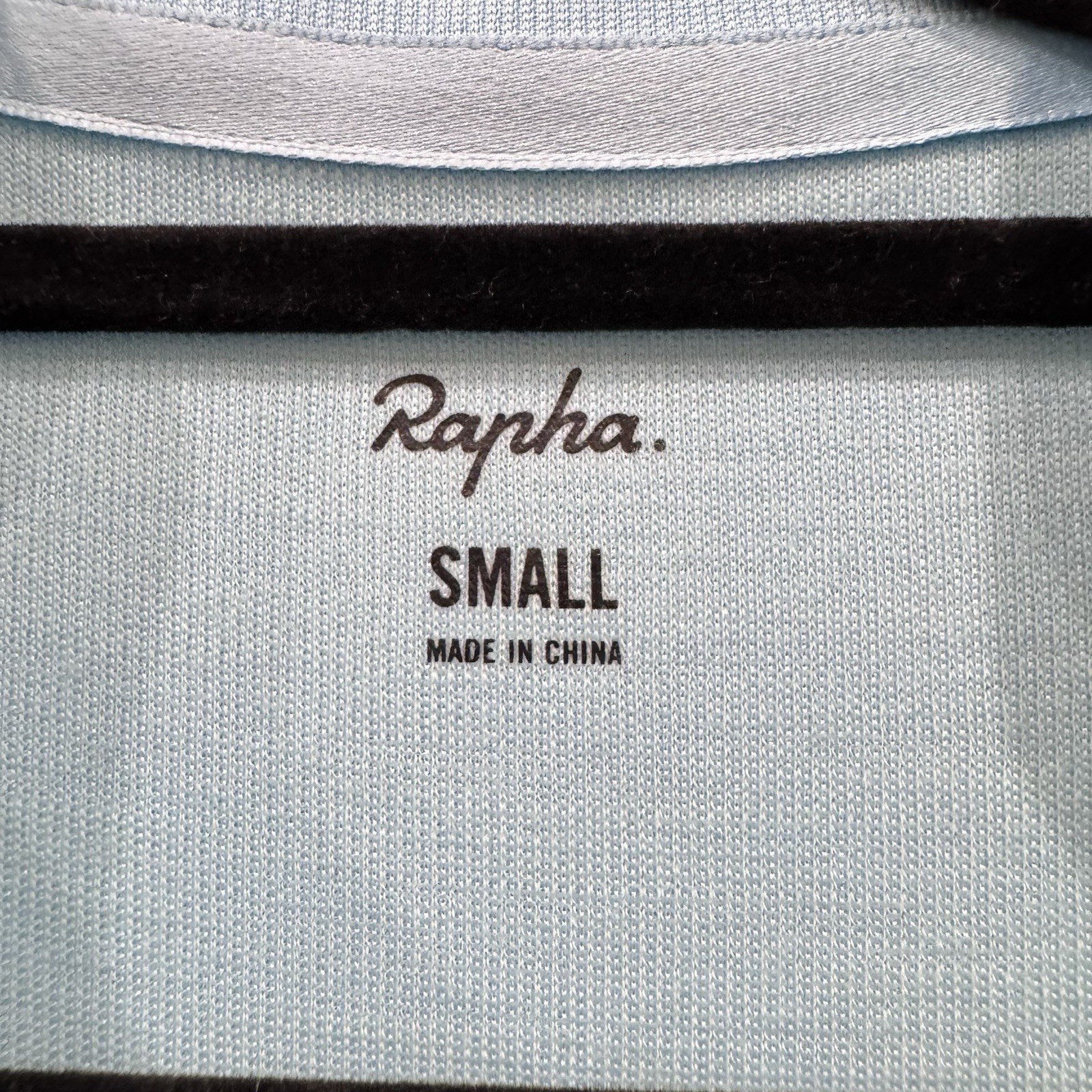 New Rapha Size S Blue Womens Classic Jersey Full Zip Cycling Wool Polyester Blen