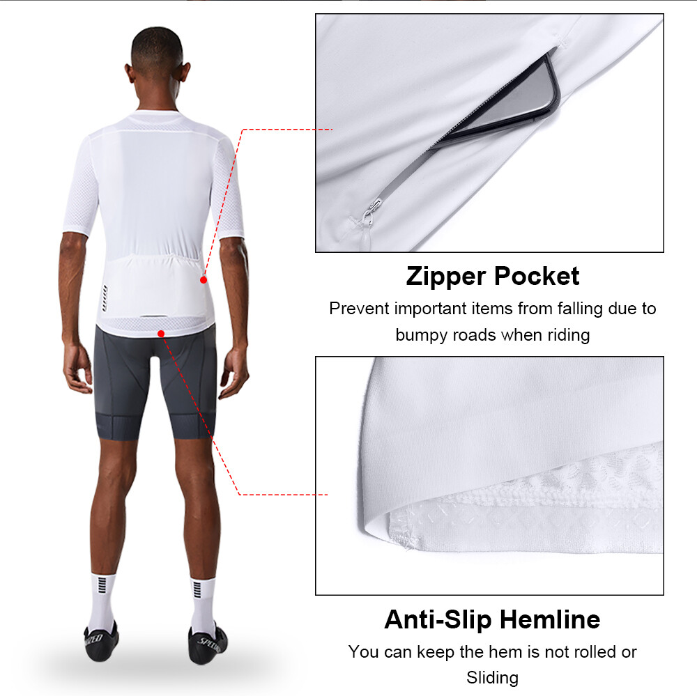 Men Cycling Jersey Skull Bicycle Short Sleeve Quick Dry Racing Bike Shirt UPF 50