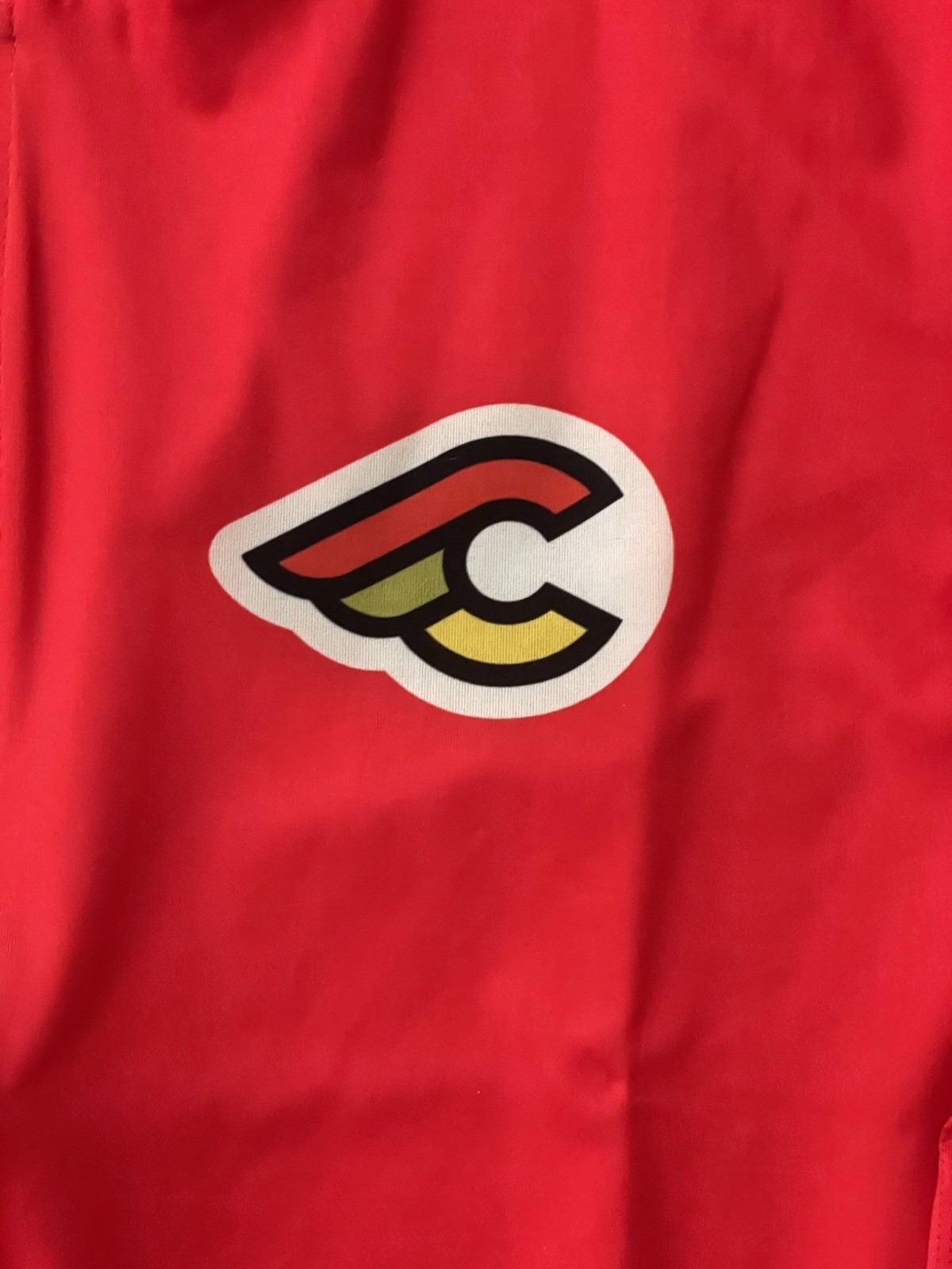 Cinelli Tempo Mesh Full Zip Cycling Jersey Size M Red “In Bike We Trust”