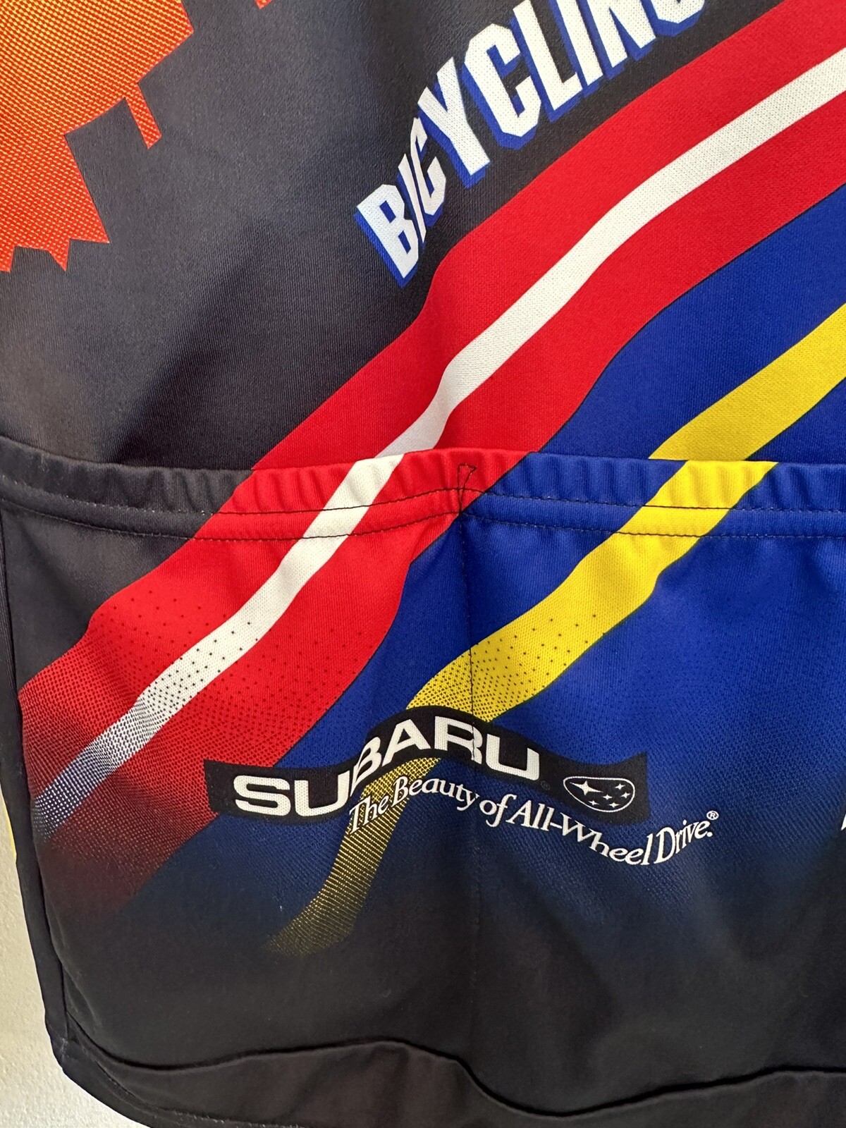 Voler USA City Of Angels 3/4 Zip Back Pockets Multicolor Size XL Cycling Jersey